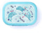 Amuse Sea Life Brooddoos Whale - Broodtrommel - Lunchbox met Handig scharnierdeksel - Vaatwasserbestending - Blauw - 500 ml