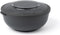 Amuse Tylla charcoal Life Bowl - Lunchbox - Verhouddoos met Tritan Deksel - Perfect afsluitbaar - Vaatwas, magnetron, en diepvriesbestendig - Zwart - 2000 ml