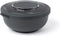 Amuse Tylla Charcoal Life Bowl - Lunchbox - Verhouddoos met Tritan Deksel - Perfect afsluitbaar - Vaatwas, magnetron, en diepvriesbestendig - Zwart - 1000 ml