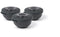 Amuse Tylla Charcoal Snack set - Perfect Afsluitbare Snackdoosjes - Voor onderweg - Vaatwas, magnetron, en diepvriesbestendig - Zwart - 3 x 200 ml
