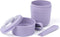 Amuse Tylla Duo Lavender Morning & Noon Lunchbowl - Lunchbox met Spork en Rekker - Transparant Tritan Deksel - Voor onderweg - Lekvrij - Paars - 150 + 450 ml