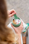 Amuse Tylla Duo Sage Morning & Noon Bowl - met Spork en Rekker - Transparant Tritan Deksel - Voor onderweg - Lekvrij - Groen - 150 + 450 ml