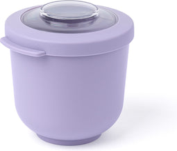 Amuse Tylla Lavender Life Bowl - Lunchbox - Perfect Afsluitbare Verhouddoos - Voor onderweg - Vaatwas, magnetron, en diepvriesbestendig - Paars - 500 ml