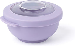 Amuse Tylla Lavender Snack Bowl - Perfect Afsluitbare Snackdoosje - Snackbox Voor onderweg - Vaatwas, magnetron, en diepvriesbestendig - Paars - 200 ml