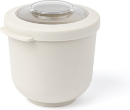 Amuse Tylla Oat Life Bowl - Lunchbox - Perfect Afsluitbare Verhouddoos - Voor onderweg - Vaatwas, magnetron, en diepvriesbestendig - Lichtgrijs - 500 ml