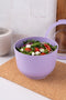 Amuse Tylla oat Life Bowl - Lunchbox - Perfect Afsluitbare Verhouddoos - Saladebox voor onderweg - Vaatwas, magnetron, en diepvriesbestendig - Lichtgrijs - 1200 ml