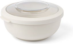Amuse Tylla oat Life Bowl - Lunchbox - Verhouddoos met Tritan Deksel - Perfect afsluitbaar - Vaatwas, magnetron, en diepvriesbestendig - Lichtgrijs - 1000 ml