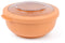 Amuse Tylla Peach Life Bowl - Lunchbox - Perfect Afsluitbare Verhouddoos - Saladebox voor onderweg - Vaatwas, magnetron, en diepvriesbestendig - Oranje - 700 ml