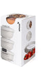 Amuse Tylla Peach Snack set - Perfect Afsluitbare Snackdoosjes - Voor onderweg - Vaatwas, magnetron, en diepvriesbestendig - Oranje - 3 x 200 ml