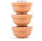 Amuse Tylla Peach Snack set - Perfect Afsluitbare Snackdoosjes - Voor onderweg - Vaatwas, magnetron, en diepvriesbestendig - Oranje - 3 x 200 ml