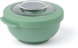 Amuse Tylla Sage Snack Bowl - Perfect Afsluitbare Snackdoosje - Voor onderweg - Vaatwas, magnetron, en diepvriesbestendig - Groen - 200 ml