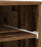 vidaXL - Printerstandaard - met - Wielen - Oud - Hout - 60x48x74 - cm