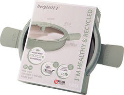 LEO Sauteerpan antikleef met dubbele handgreep en deksel Balance Sage - Ø 26cm - Groen - PFAS-vrij