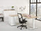 Ergonomisch t-poot wingbureau Design Teez breed 160CM diep 120CM bladkleur Speciale Kleur framekleur Aluminium (RAL9006) wingzijde Links