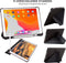 SBVR iPad 6e Generatie (2018) - Smart Cover Hoes - Pencil Houder - Zwart