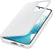 Samsung Galaxy S22 - Clear View Stand Cover - Semi-transparante voorkant - Wit