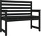 vidaXL - Tuinbank - 109x48x91,5 - cm - massief - grenenhout - zwart