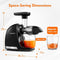 AMZCHEF Juicer Machines - Cold Press Slow Juicer