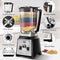 Amzchef NY-8088MJD Blender - 2L - 2000 W - Zwart, Zilver