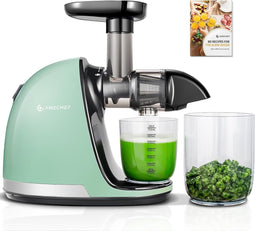 AMZCHEF - Slow Juicer - Masticating Juicer - 7 Spiral System - Reverse Function