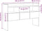 vidaXL - Dressoir - 105x30x70 - cm - bewerkt - hout - oud - houtkleurig