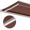 vidaXL - Luifel - handmatig - uittrekbaar - met - LED - 400x300 - cm - bruin