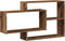 vidaXL - Wandschap - 104x20x58,5 - cm - bewerkt - hout - oud - houtkleurig