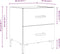 vidaXL - Nachtkastjes - 2 - st - 40x35x47,5 - cm - bewerkt - hout - wit