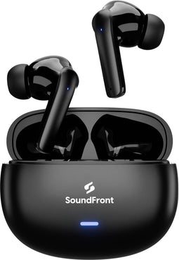 SoundFront Ultimate - Draadloze Oordopjes - 26dB ANC - Bluetooth 5.3 - Zwart