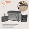 Lionelo Alice - 3 in 1 Babybedje Box Reisbedje - T25-schuimmatras 2 Hoogteposities - Grijs