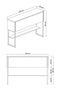 Giga Meubel - Dressoir Travertinlook - Luxe - Zwart - 120x30x80cm