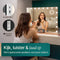 Mirlux Hollywood Spiegel 80x60CM - 2 Bluetooth Speakers - Dimbaar LED Licht - 10x Zoom - Rosé Goud