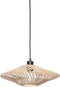 GOOD&MOJO Hanglamp Zanzibar - Rotan Wit - Ø40x12cm - Modern - Hanglampen Eetkamer, Slaapkamer, Woonkamer