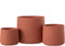 J-Line bloempot Potine - cement - terracotta - large - Ø 19 cm