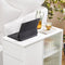 SoBuy FBT141-W - Bijzettafel - 3 laden - Wit