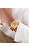 Mod. ANNETTE - Horloge - Gouden roestvrijstalen band - Geschenkdoos