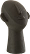 J-Line decoratie Figure Gezicht - polyresin - zwart