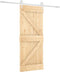 vidaXL - Schuifdeur - met - beslag - 85x210 - cm - massief - grenenhout
