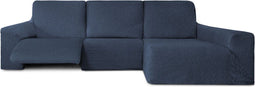 Hoes voor chaise longue met lange armleuning rechts Eysa ROC Blauw 180 x 120 x 360 cm