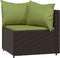 vidaXL - 3-delige - Loungeset - met - kussens - poly - rattan - bruin