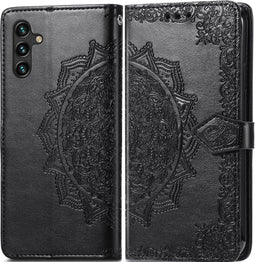 iMoshion Hoesje Geschikt voor Samsung Galaxy A13 (5G) / A04s Hoesje Met Pasjeshouder - iMoshion Mandala Bookcase - Zwart