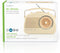 FM-Radio - Tafelmodel - AM / FM - Analoog - Batterij en netvoeding - Ivoor