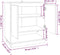 vidaXL - Dressoir - 70x41x75 - cm - bewerkt - hout - wit