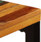 vidaXL - Eettafel - 115x55x76 - cm - massief - gerecycled - hout - en - staal