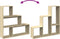 vidaXL - Kamerscherm - / - boekenkast - 123x29x123 - cm - hout - sonoma - eiken