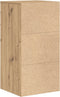vidaXL - Dressoir - Artisan - Eiken - 38x34,5x75 - cm - Gelaagd - Hout