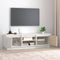 vidaXL - Tv-meubel - 140x35x40 - cm - massief - grenenhout - wit