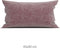 Zohome Kussensloop Lino - Kussenhoes van 40x80 cm - 1 stuk - 100% Katoen - Rood