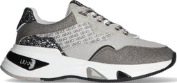 Liu Jo Hoa 10 - Dames Sneakers - Feestelijk met glitters - Grijs