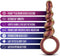Anal Adventures Matrix - Duo Loop Anaal Plug - Koper
